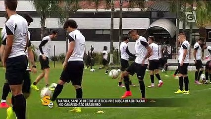 Santos preparado para partida contra Atlético-PR na Vila