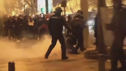 Football fans clash with police in Paris after France and Morocco World Cup wins