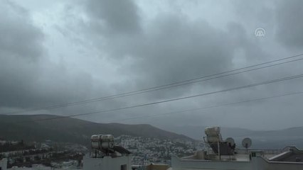 Bodrum'da kuvvetli rüzgar etkili oluyor