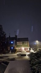 Snow falling in Walderslade