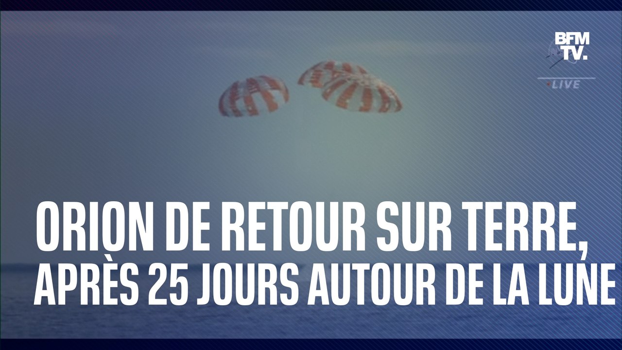 Les images de l'amerrissage de la capsule Orion, après 25 jours en orbite autour de la Lune