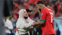 Emotivo: jugador Sofiane Boufal festejó con su madre el triunfo de Marruecos ante Portugal