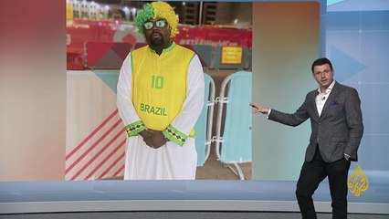 المشجع المنحوس إيجابيا يحدد موقفه من فرنسا والمغرب داخل استوديو الجزيرة