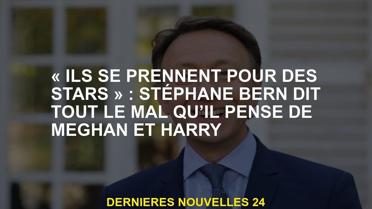 "Ils se prennent pour des étoiles": Stéphane Bern dit tout le mal qu'il pense à Meghan et Harry