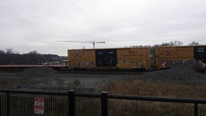 Norfolk Southern Train at 36th Street Blue Line Station with 108 cars