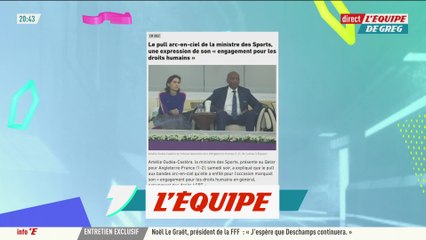 Oudéa-Castéra s'explique sur son pull arc-en-ciel - Foot - CM 2022