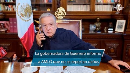 AMLO: Sismo en Tecpan, Guerrero, afortunadamente sin daños