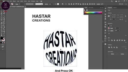 How TO Make Simple Text Illustration | Hastar Creations