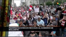 teleSUR Noticias 11:30 11-12: Perú: Manifestaciones en rechazo al gobierno de Boluarte