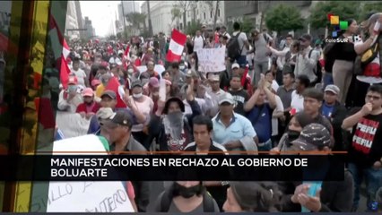 teleSUR Noticias 11:30 11-12: Perú: Manifestaciones en rechazo al gobierno de Boluarte