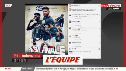 Benzema apporte son soutien aux Bleus - Foot - CM 2022