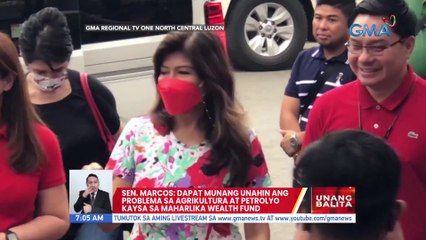 Sen. Marcos: Dapat munang unahin ang problema sa agrikultura at petrolyo kaysa sa Maharlika Wealth Fund | UB