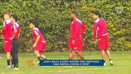 Osorio mantém mistério e não define o time que enfrenta o Sport