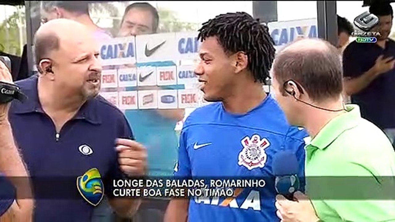Artilheiro, Romarinho celebra boa fase no Corinthians