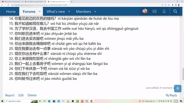 Học tiếng Trung giao tiếp công sở văn phòng bài 13