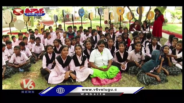 Teachers Teaching Lesson To Students On Solid Waste management _ Swachha Badi _V6 Weekend Teenmaar