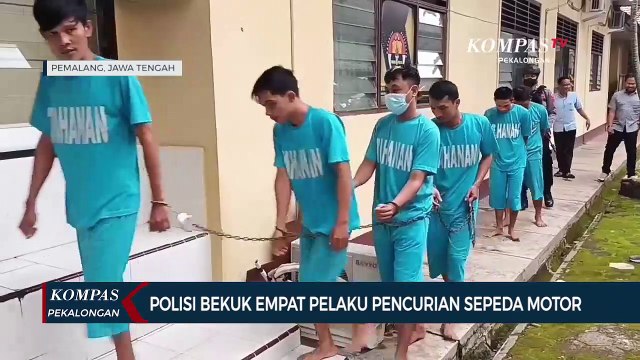 Polisi Bekuk Empat Pelaku Pencurian Sepeda Motor