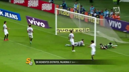 Em momentos distintos, Palmeiras e Santos fazem o clássico da rodada