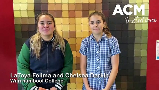 WS LaToya Folima and Chelsea Darkin, Warrnambool College, Dec 2022, Warrnambool Standard