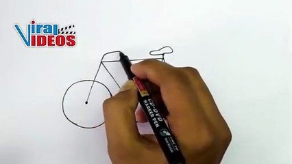 How to Draw a Bicycle Easy Step by Step For Kids by Viral Videos