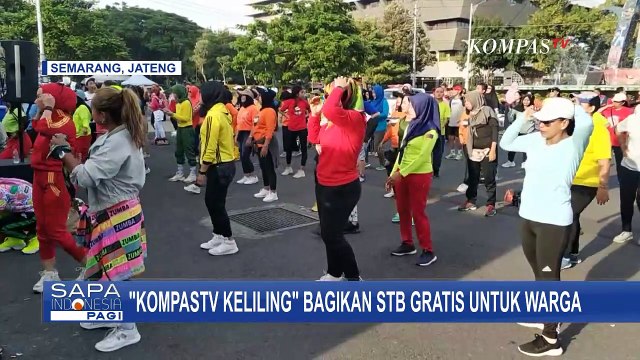 Kegembiraan Warga Semarang Dapat STB Gratis di KompasTV Keliling