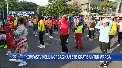 Kegembiraan Warga Semarang Dapat STB Gratis di  KompasTV Keliling