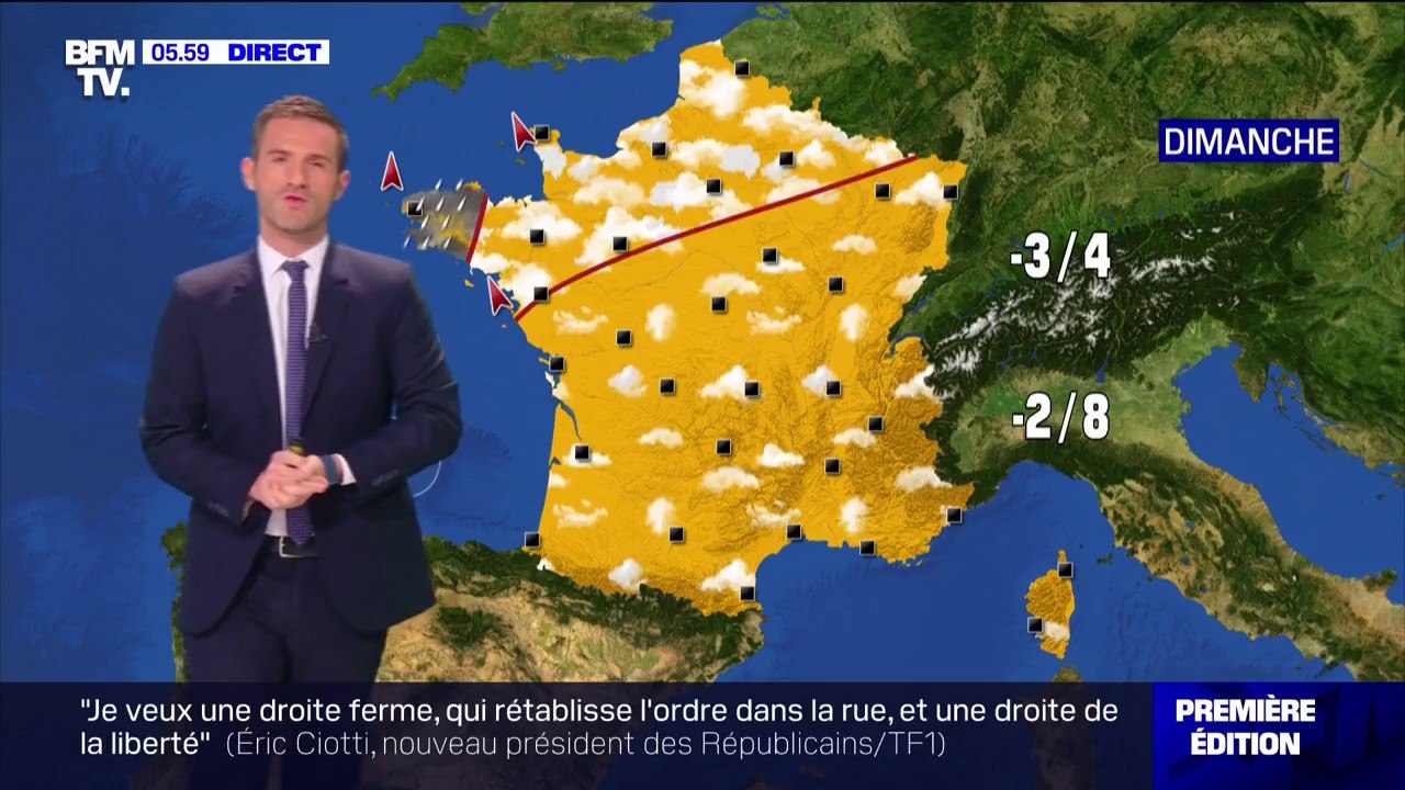 Des températures en dessous des normales de saison, quelques flocons dans le nord-ouest...la météo de ce lundi