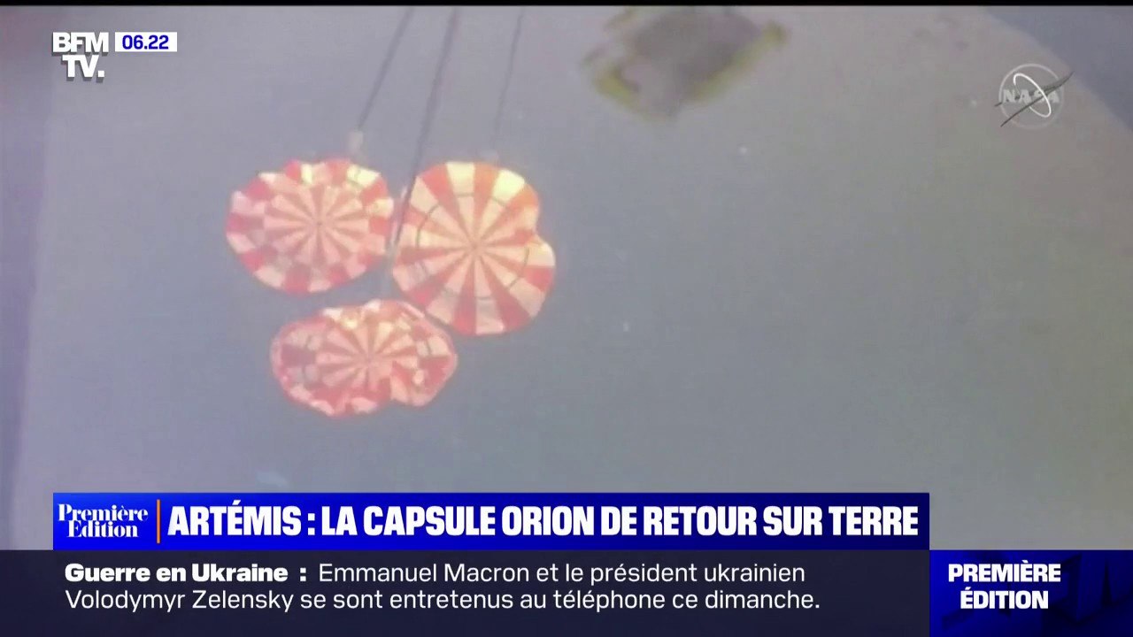 Mission Artémis 1: la capsule Orion de retour sur Terre après 25 jours dans l'espace