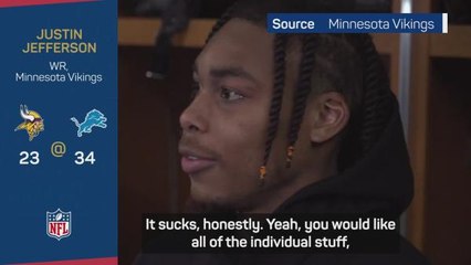 Franchise record brings Jefferson no joy after Vikings lose