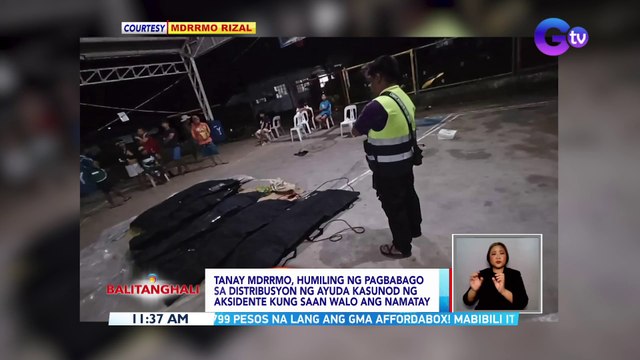 Tanay MDRRMO, humiling ng pagbabago sa distribusyon ng ayuda kasunod ng aksidente kung saan 8 ang namatay | BT