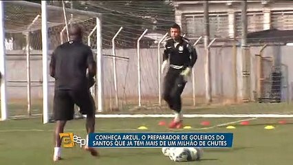 Arzul, o preparador de goleiros do Santos com mais de um milhão de chutes