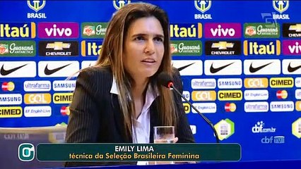 Nova treinadora da Seleção feminina, Emily Lima é apresentada na CBF e fala sobre conversa com Tite