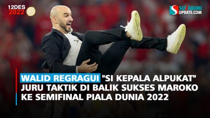 Walid Regragui "Si Kepala Alpukat" Juru Taktik di Balik Sukses Maroko  ke Semifinal Piala Dunia 2022