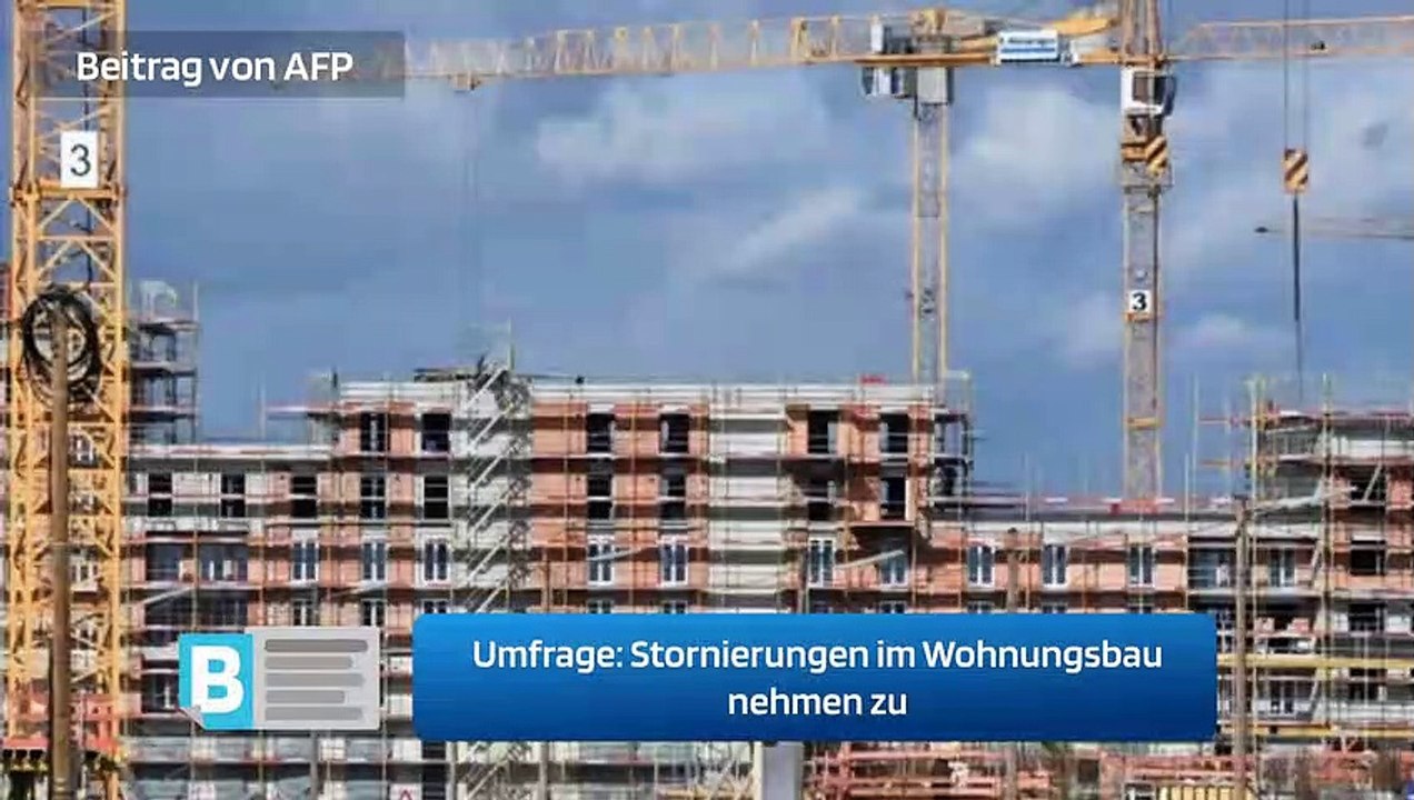 Stornierungen im Wohnungsbau nehmen zu