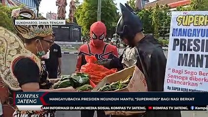Mangayubagya Presiden Ngunduh Mantu,  Superhero Bagi Nasi Berkat