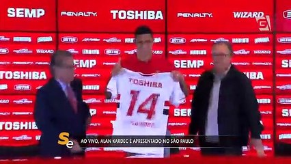 Ex-Palmeiras, Alan Kardec é apresentado no São Paulo
