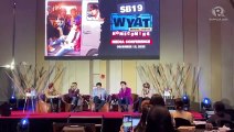 SB19 sings  'Ligaya' at WYAT Homecoming Media Conference