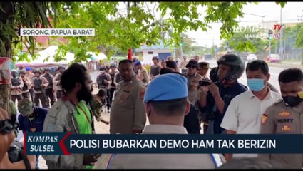 Polisi Bubarkan Demo HAM Tak Berizin