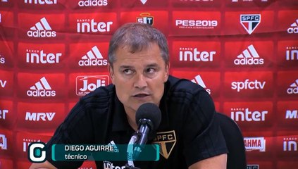 Mesmo derrotado, Aguirre parabeniza elenco do São Paulo