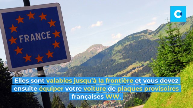 Plaques jaunes : les plaques de transit allemandes (Kurzzeitkennzeichen)