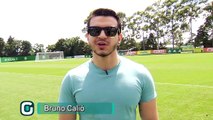 Sob olhares de Roger Machado, Palmeiras faz treino físico no gramado