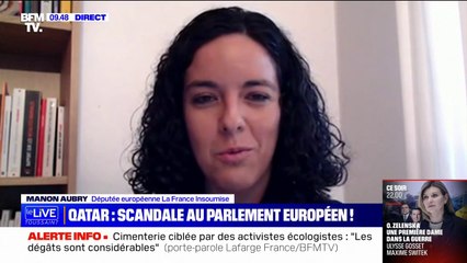 "Je suis choquée mais pas vraiment surprise": Manon Aubry, eurodéputée LFI, réagit aux soupçons de corruption au Parlement européen