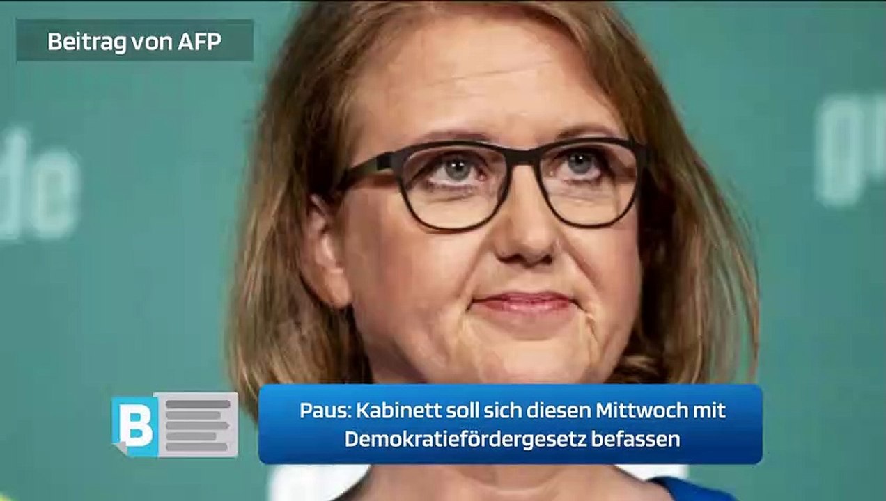 Kabinett soll sich diesen Mittwoch mit Demokratiefördergesetz befassen
