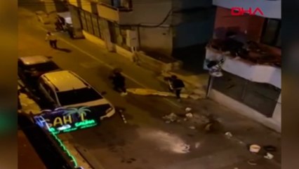 Balkondan atlayıp kavgaya dahil oldular