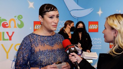 Eden Espinosa Interview "1st Annual Children's & Family Emmy Awards" in Los Angeles