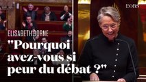 Cette phrase d'Elisabeth Borne en plein 49-3 a déclenché les rires ironiques de l'Assemblée