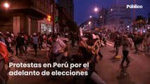 Al menos dos fallecidos durante las protestas en Perú
