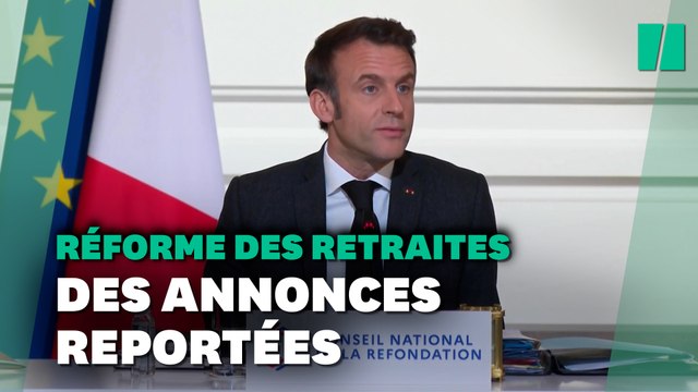 Macron décale la présentation de la réforme des retraites d'un mois, voici pourquoi