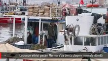 Lodosun etkisi geçen Marmara'da deniz ulaşımı normale döndü