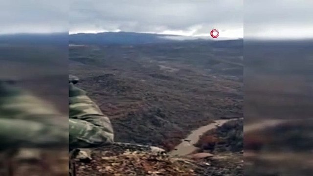 MSB Hava Destekli Operasyonda Sıkışan Teröristlerin Teslim Oldukları Anların Görüntüleri Paylaştı!